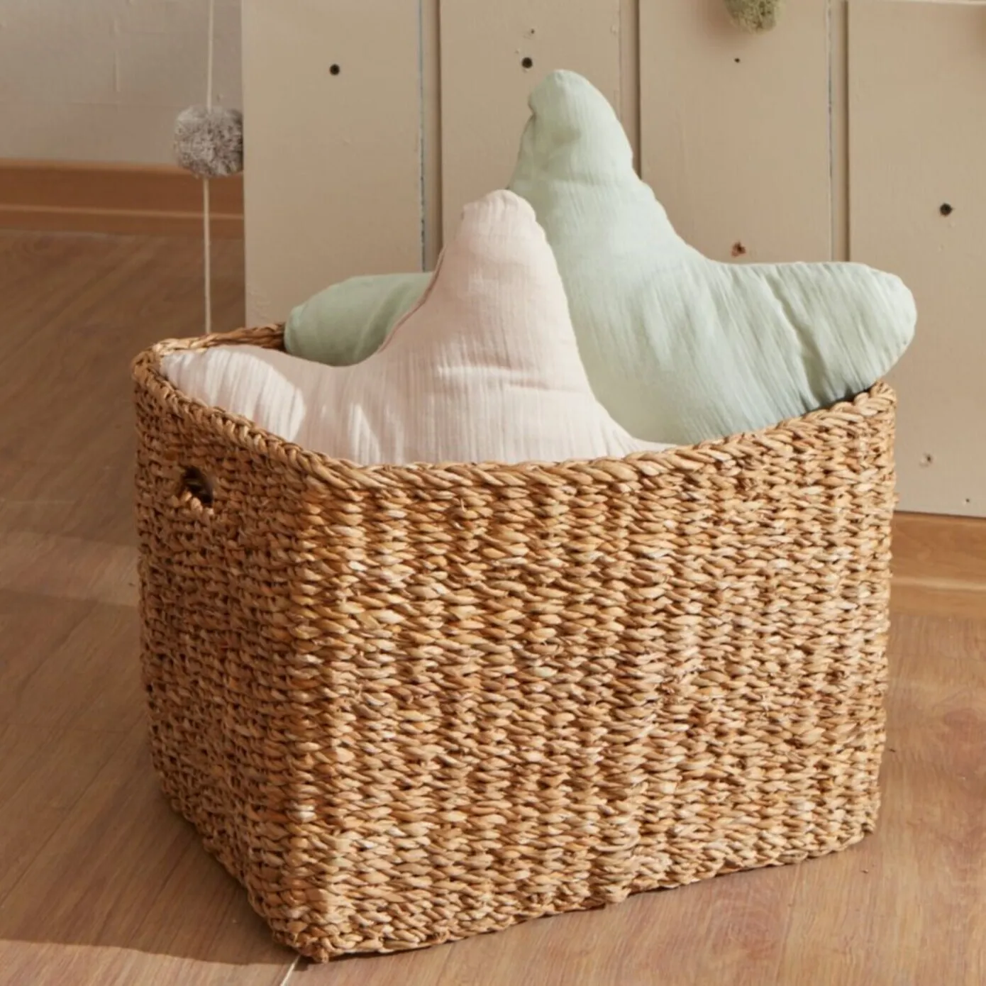 KARACA SANDRO SEAGRASS STORAGE BASKET 42X32X30 CM