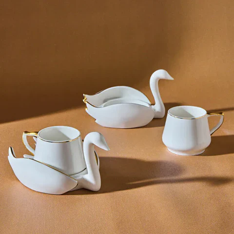 Karaca Schwan Koffiekopjesset voor 6 personen - Image 2