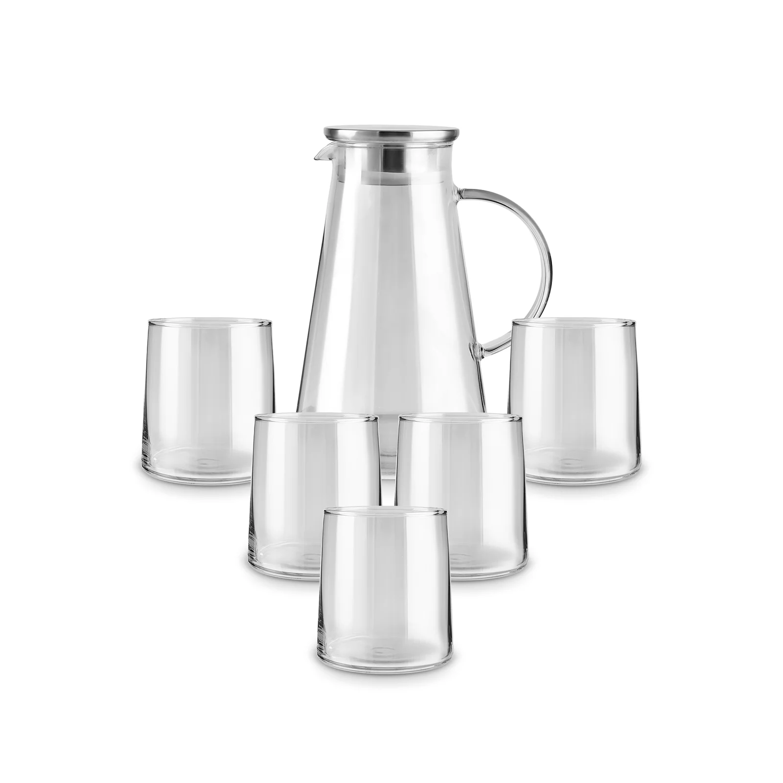 Karaca Serene 7-Delig Glazen Set, Antraciet - Image 2