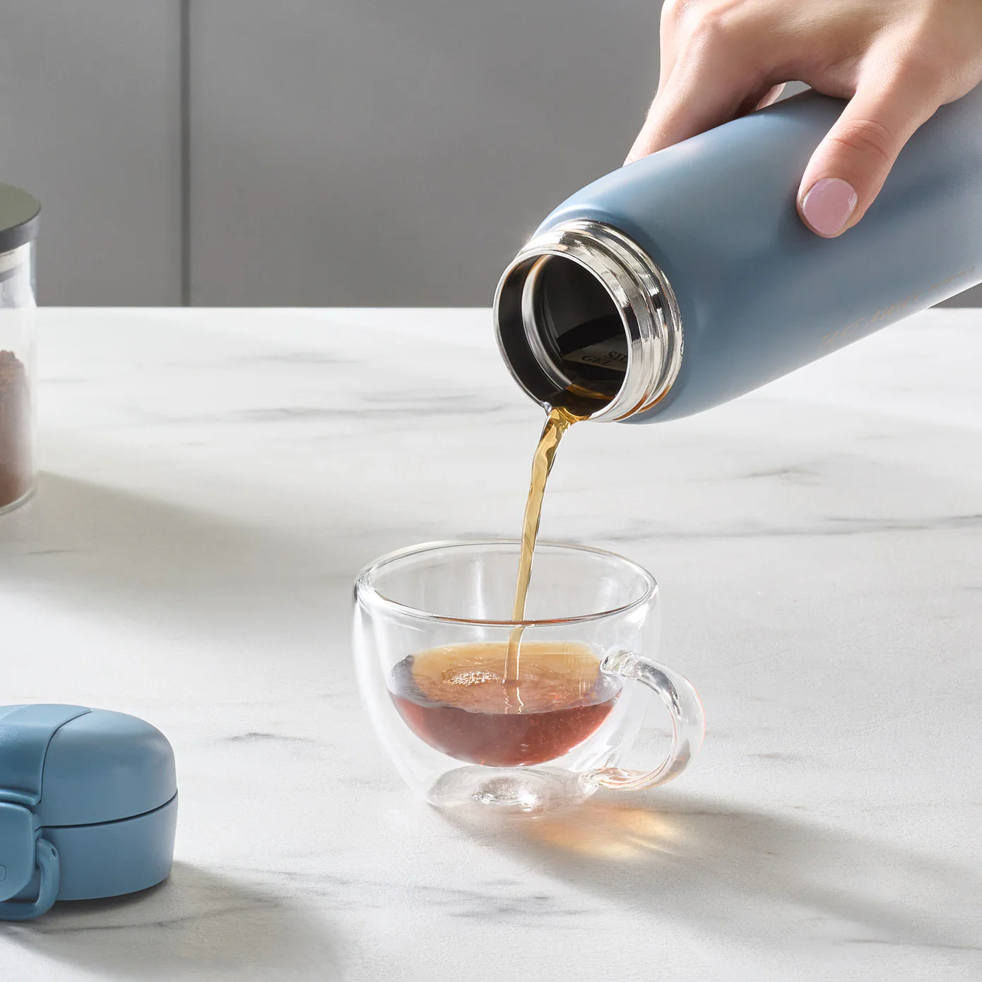 Karaca Skyfall Roestvrijstalen Lekkagevrije Thermos 500 ml Blauw - Image 3