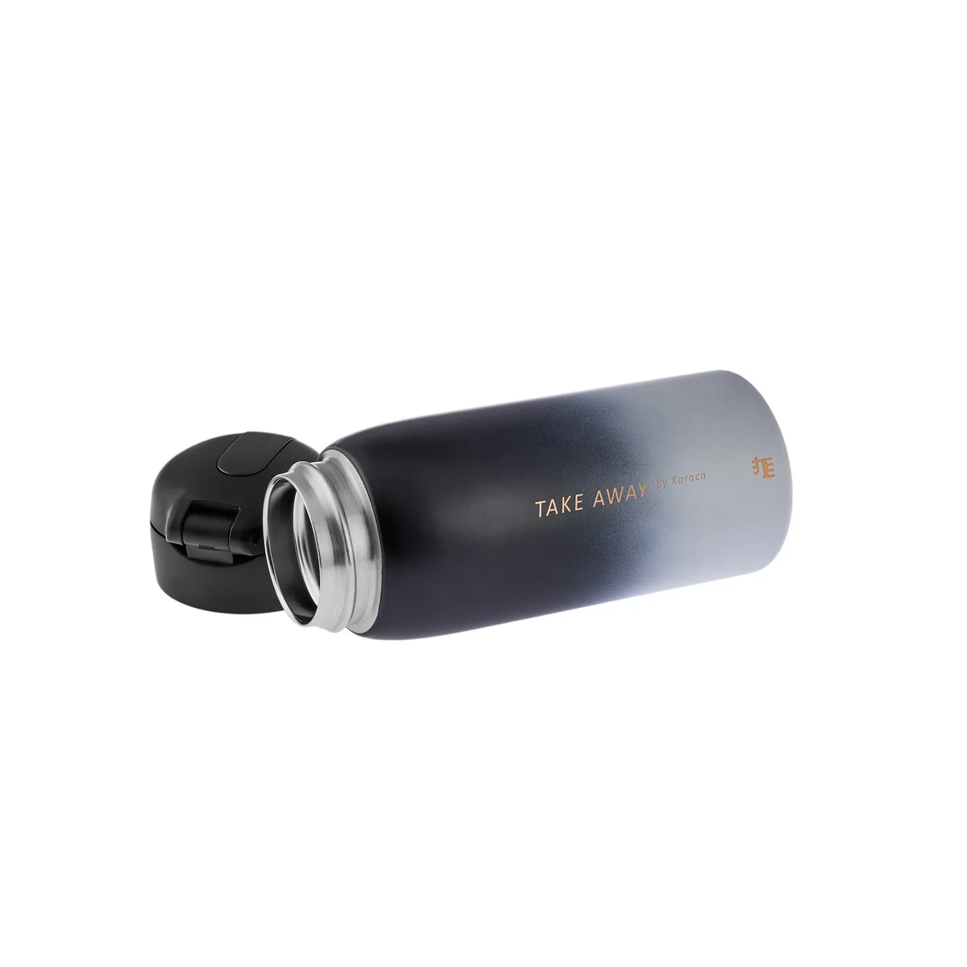 Karaca Skyfall Steel Lekvrije Thermosfles 350 ml Zwart - Image 4