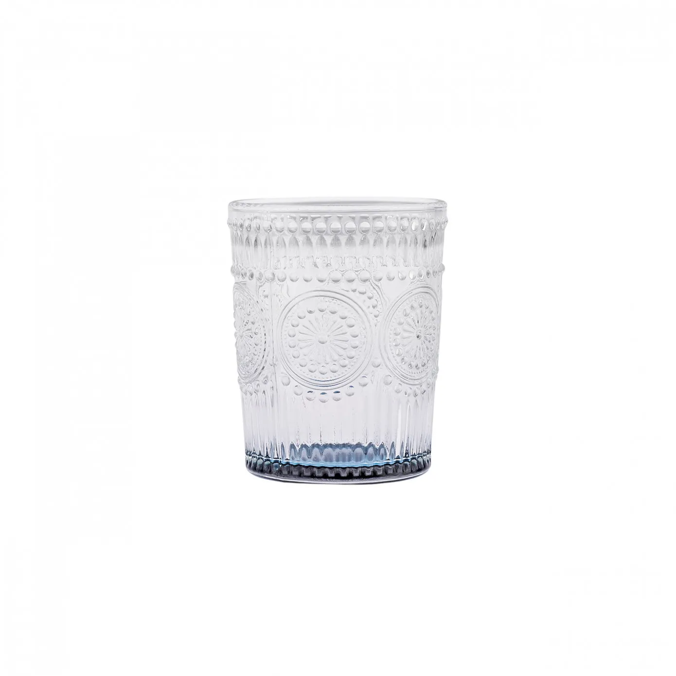 Karaca Sonnenblumen Wasserglas, Blau