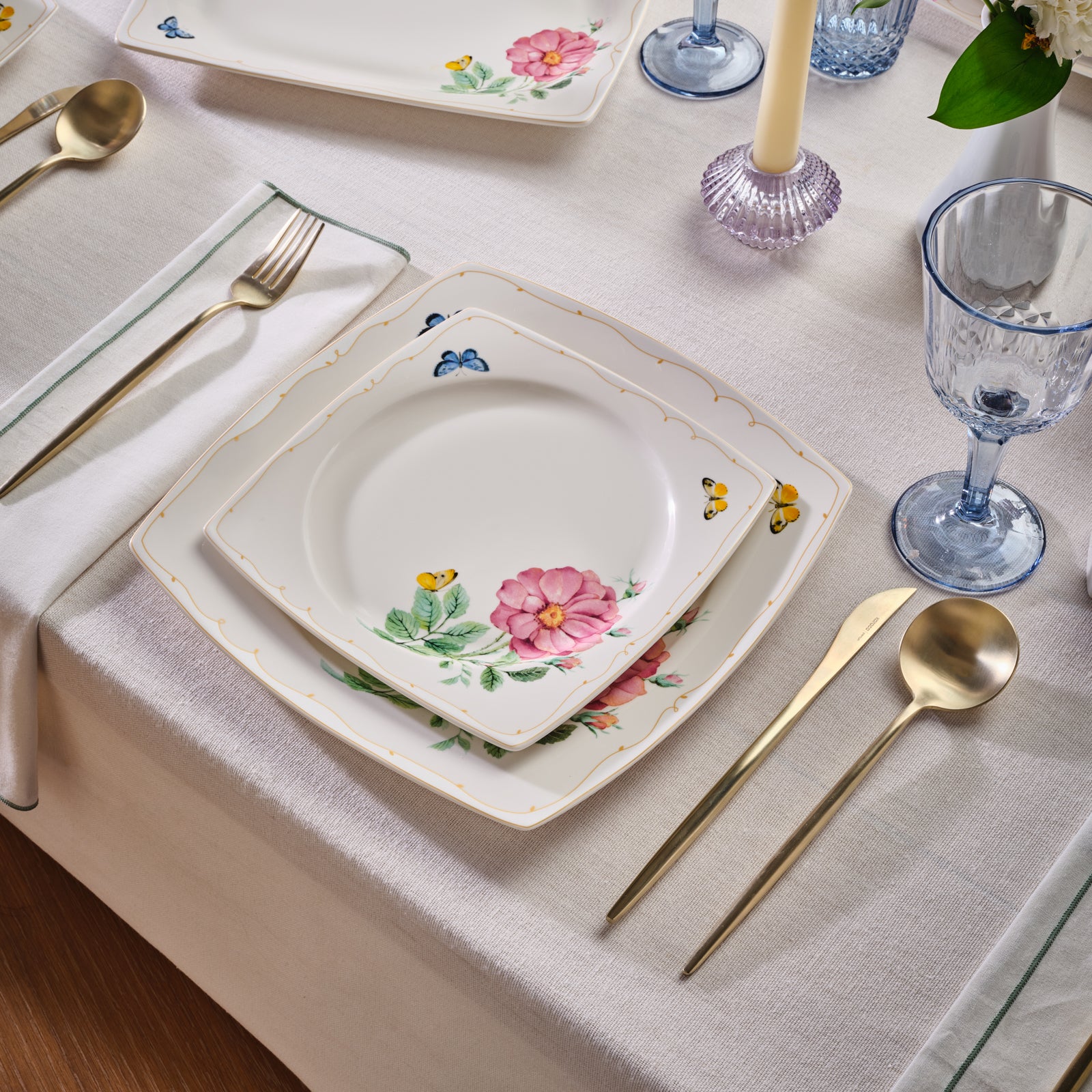 Karaca Square Bone Velora 53-delige Dinnerset voor 12 personen - Image 4