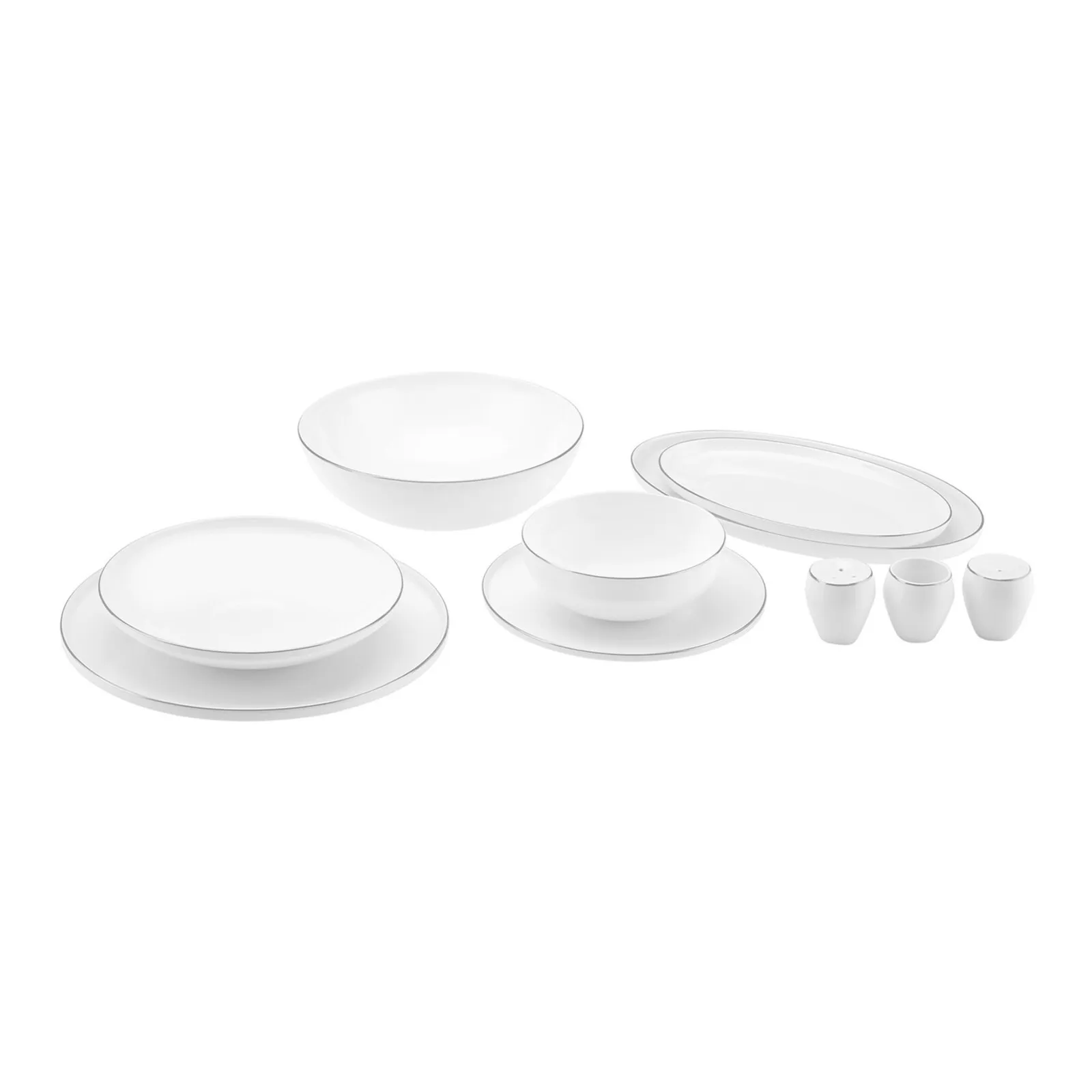 Karaca Steamline Meridian, 59-delig platinum servies voor 12 personen - Image 3
