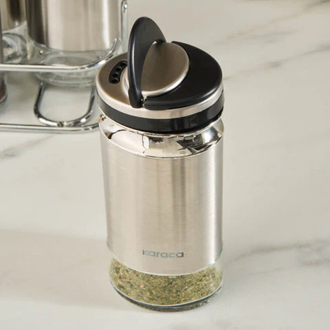 Karaca Stellum, 6-delige kruidenpotjesset, Inox - Image 5