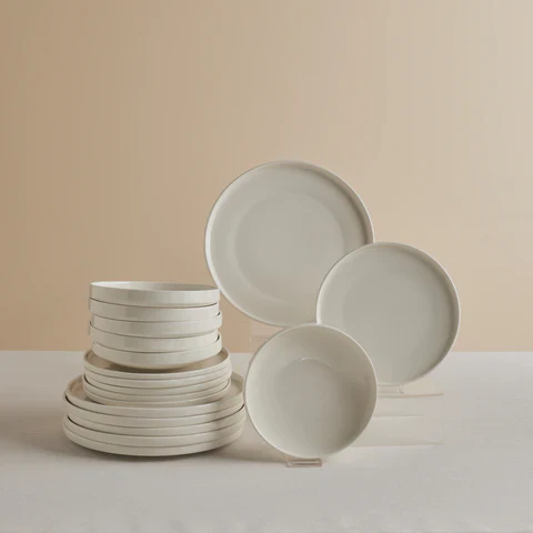 Karaca Stream Bone Felix XL 18-Delig Serviesset Voor 6 Personen - Image 2