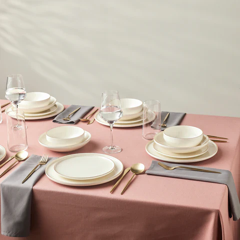 Karaca Stream Bone Meridian Serviesset, 24-delig, voor 6 Personen, Goud - Image 2