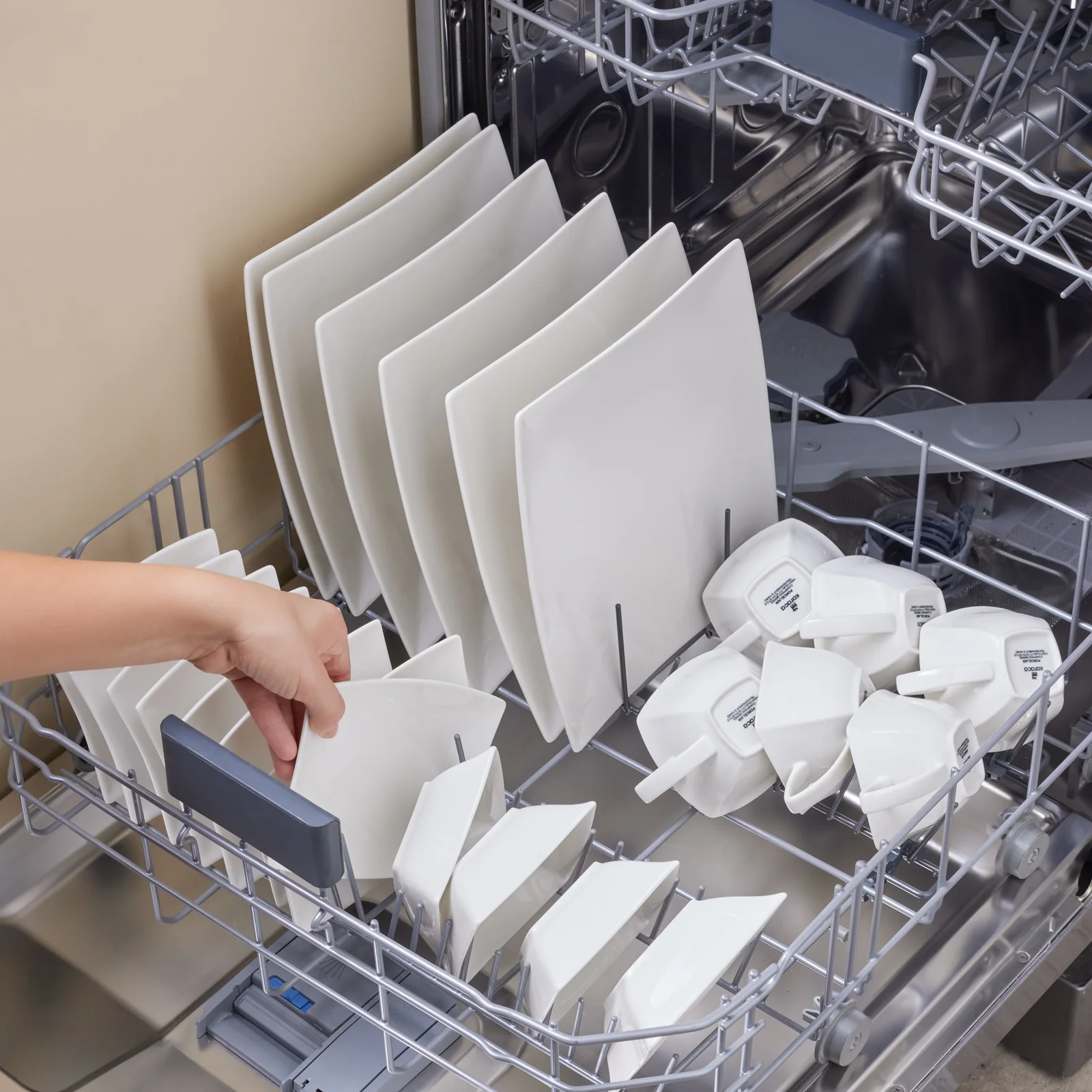 Karaca Stream Pure Perfect Wit 32-delige 6-persoons Ontbijtset Vierkant - Image 12