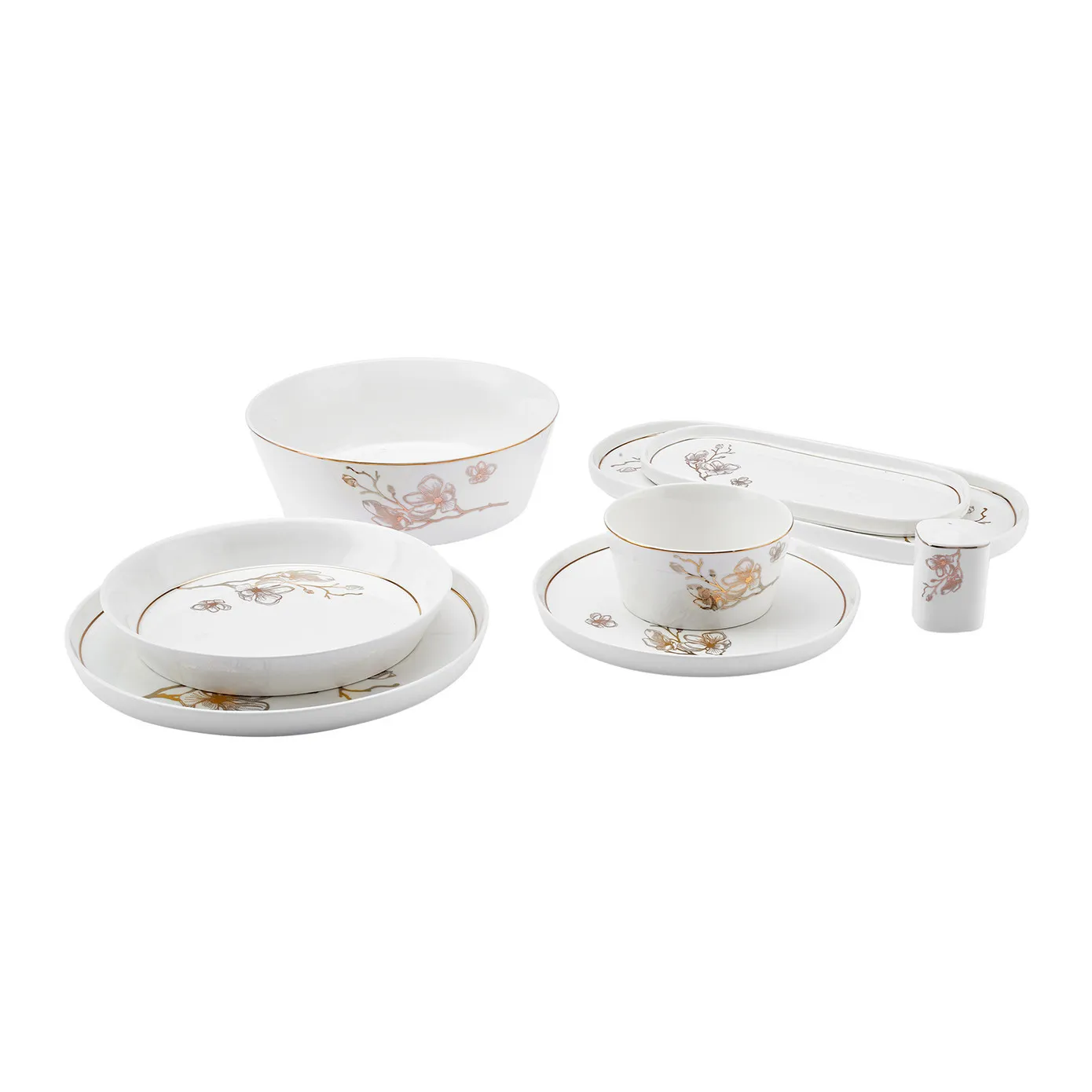 Karaca Streamline Cassini New Generation Bone, 59-delig servies voor 12 personen - Image 4