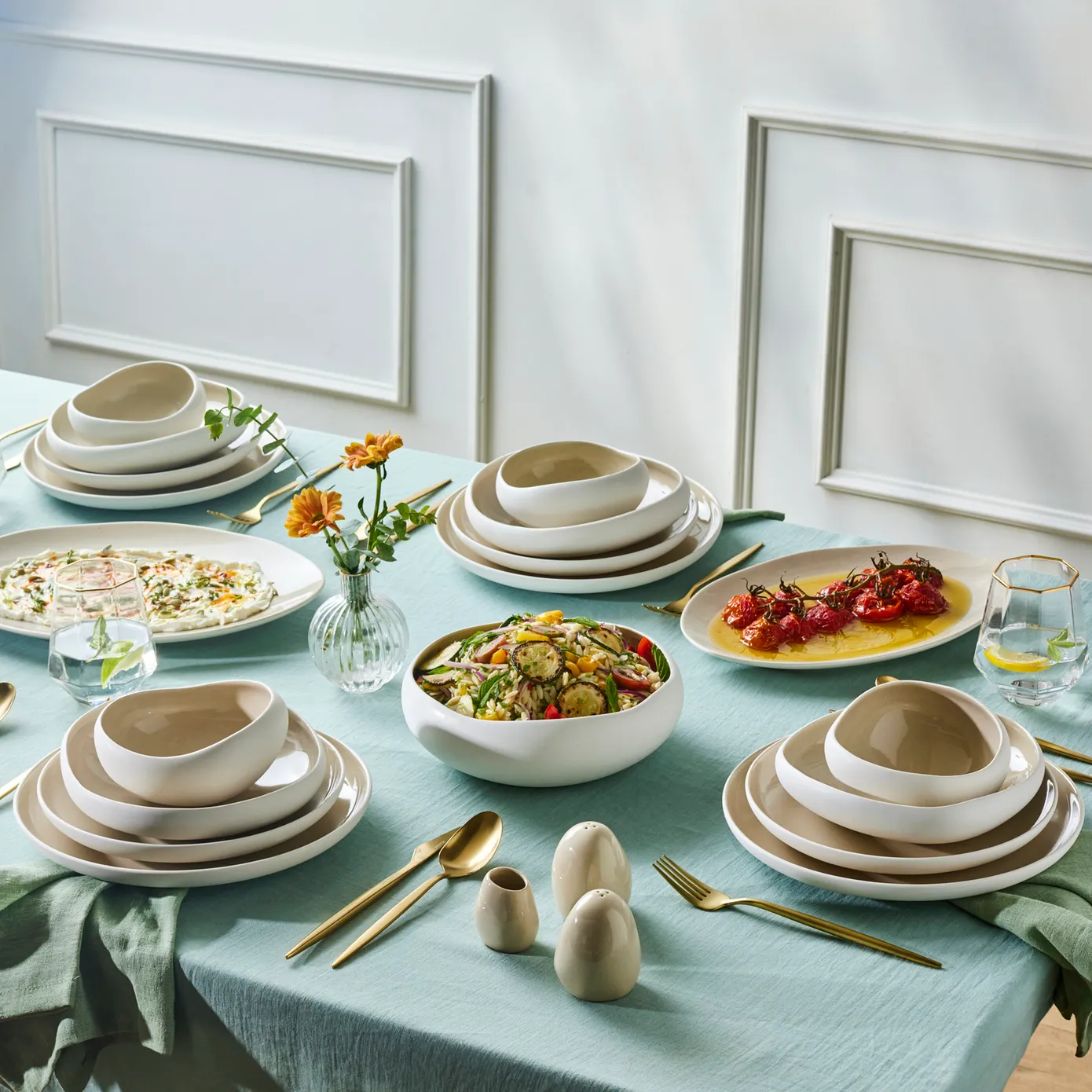 Karaca Streamline Cupid Servies voor 12 personen, 59 Delig, Stoneware - Image 2