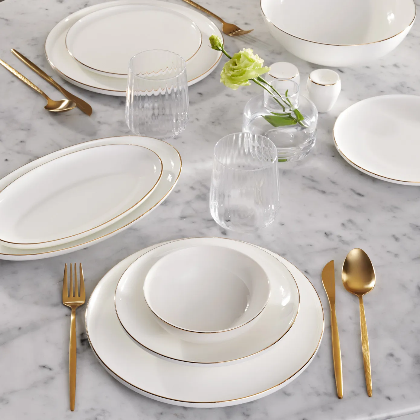 Karaca Streamline Meridian Gold - 59-delig servies voor 12 personen - Image 2