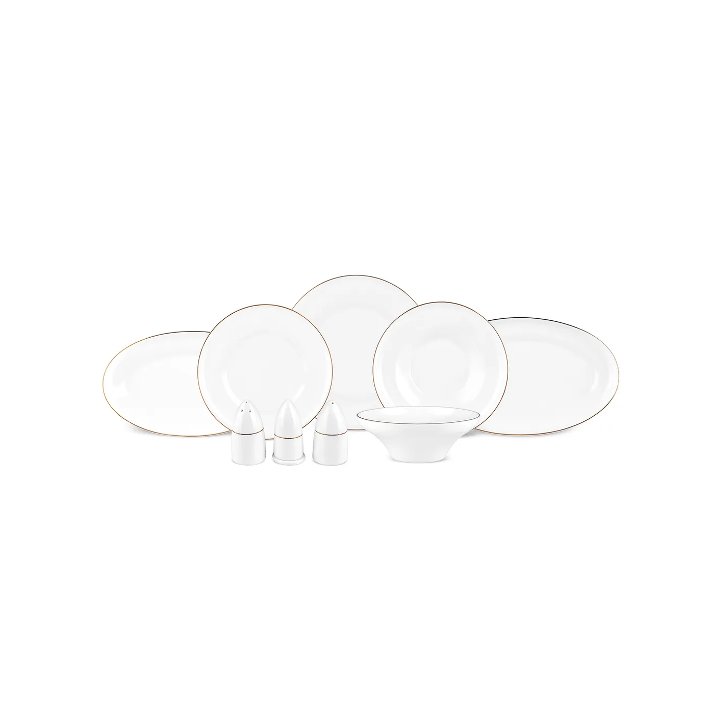 Karaca Streamline Nefeli Gold 12-Persoons Servies, 56-Delig - Image 2