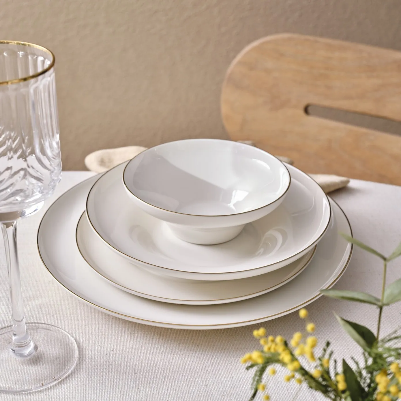 Karaca Streamline Nefeli Gold 12-Persoons Servies, 56-Delig - Image 4