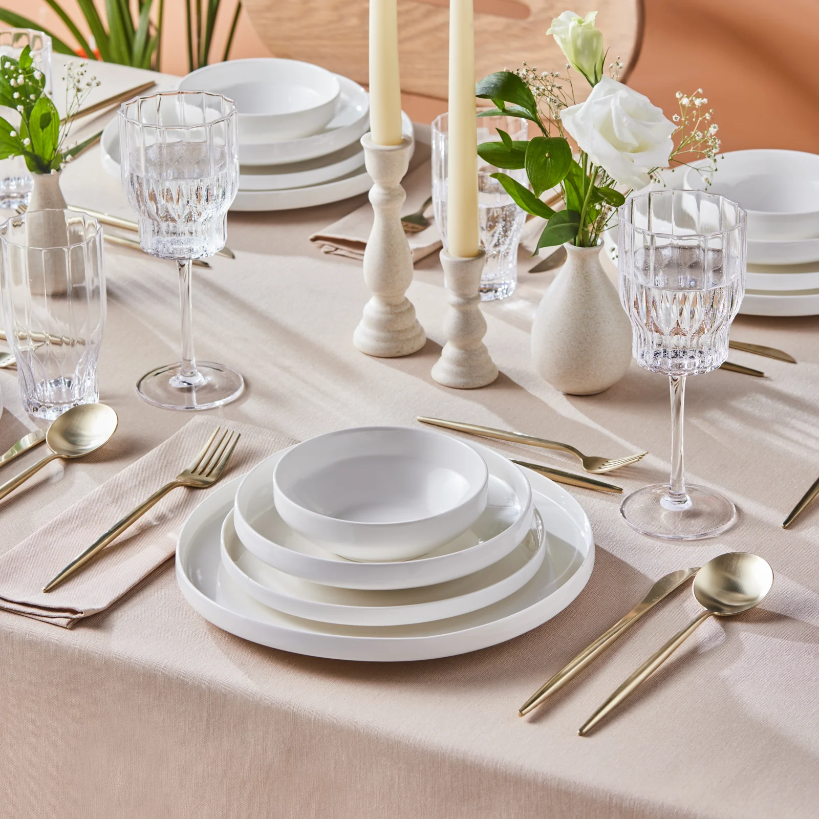 Karaca Streamline New Saturn Wit 24-delige Serviesset, 6 Personen - Image 4