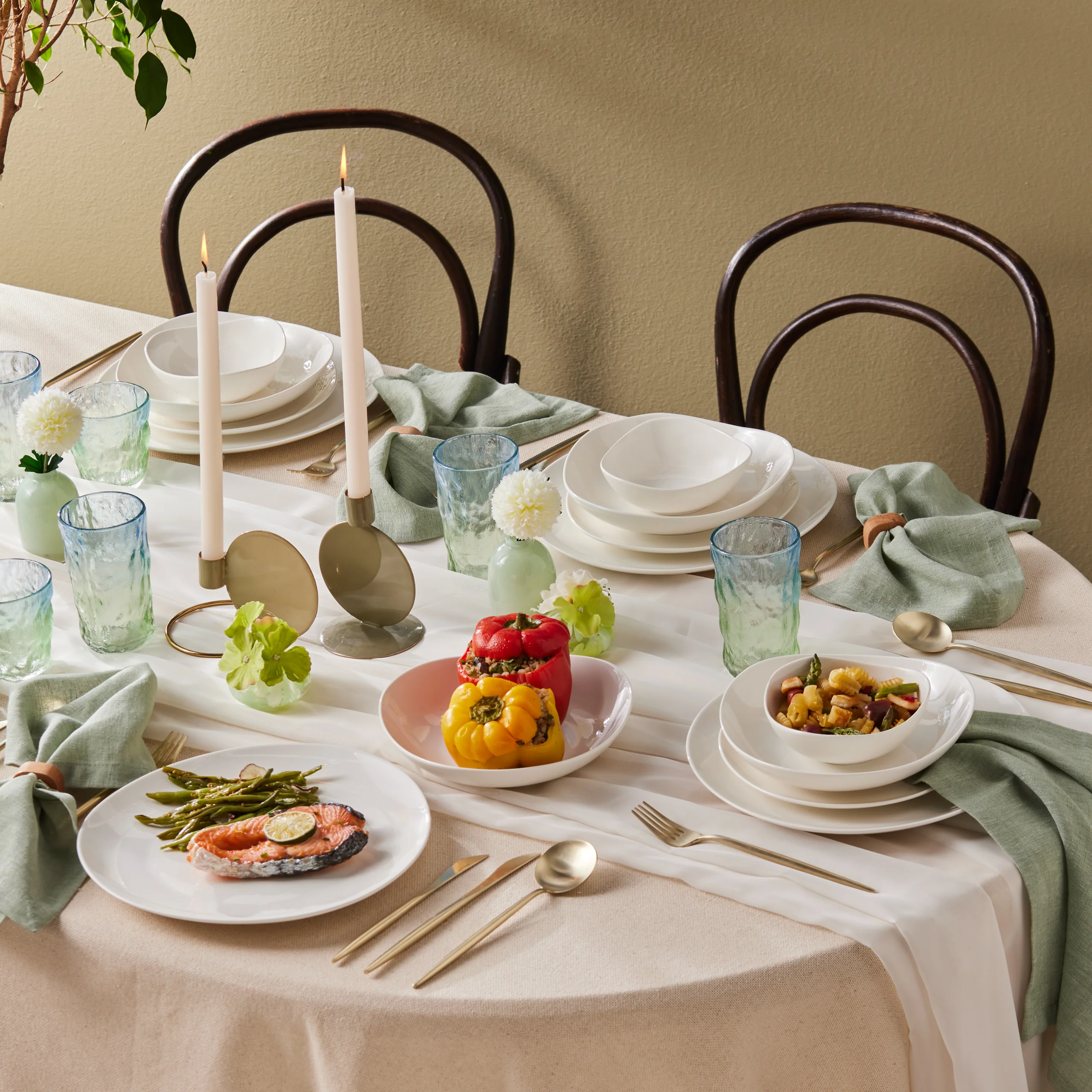 Karaca Streamline Rubicon 24-delig servies voor 6 personen, wit - Image 8