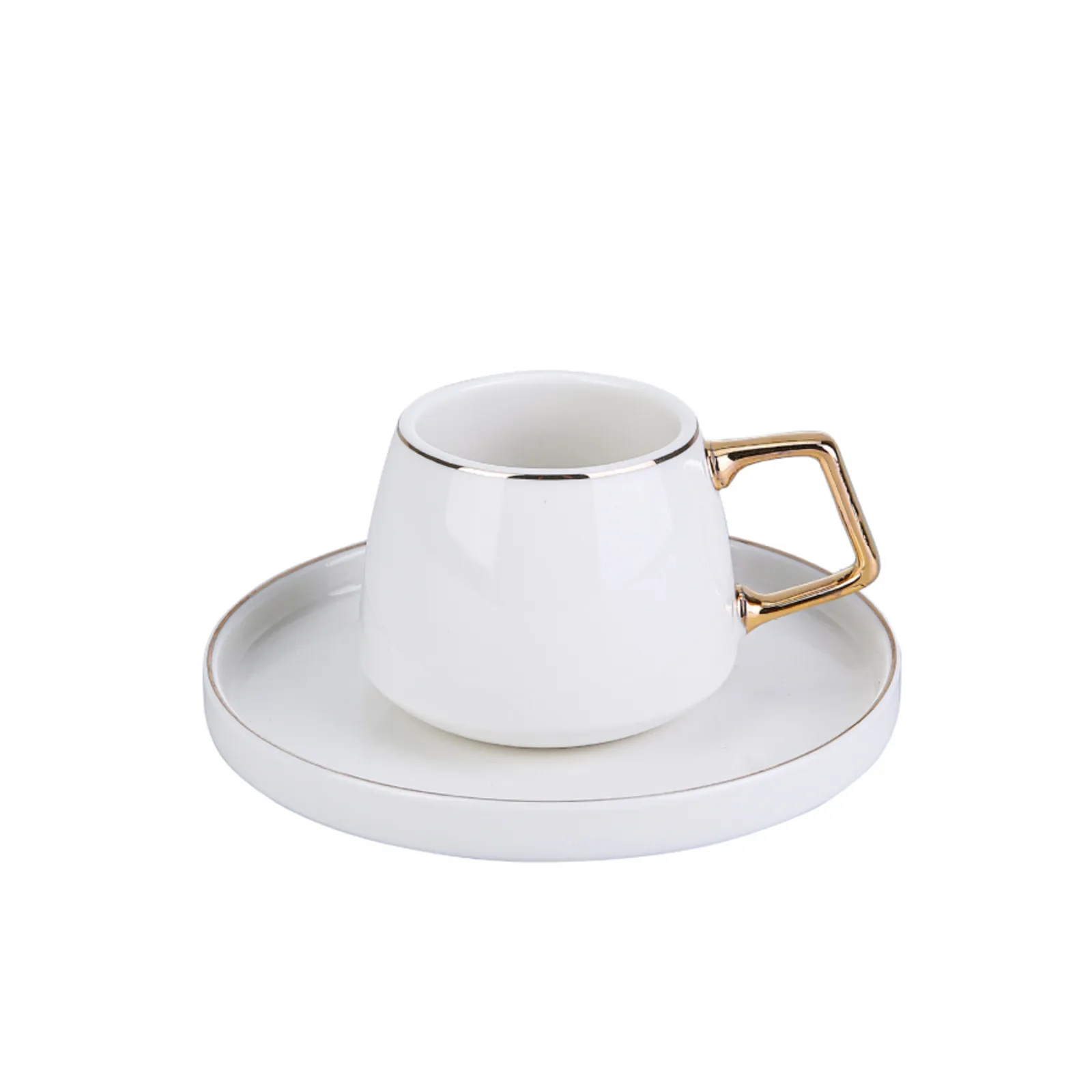 Karaca Streamline Saturn koffiekopjesset voor 6 personen 90 ml, goud - Image 4