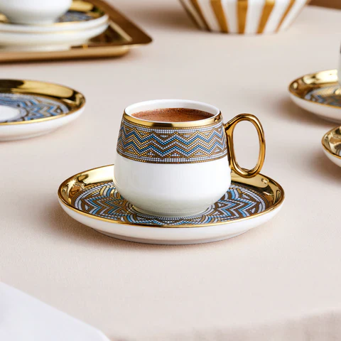 Karaca Suadiye Koffiekopjesset Voor 6 Personen, 90 Ml - Image 2