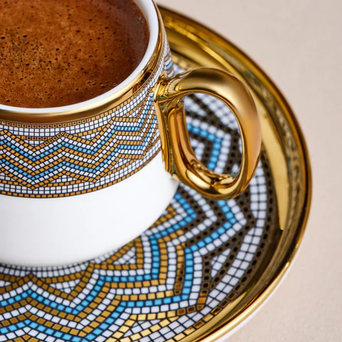 Karaca Suadiye Koffiekopjesset Voor 6 Personen, 90 Ml - Image 5