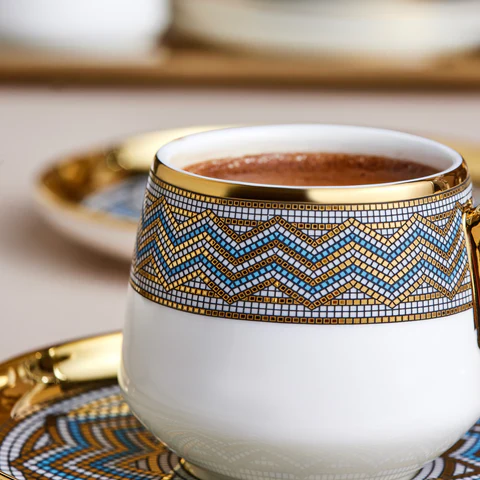 Karaca Suadiye Koffiekopjesset Voor 6 Personen, 90 Ml - Image 6