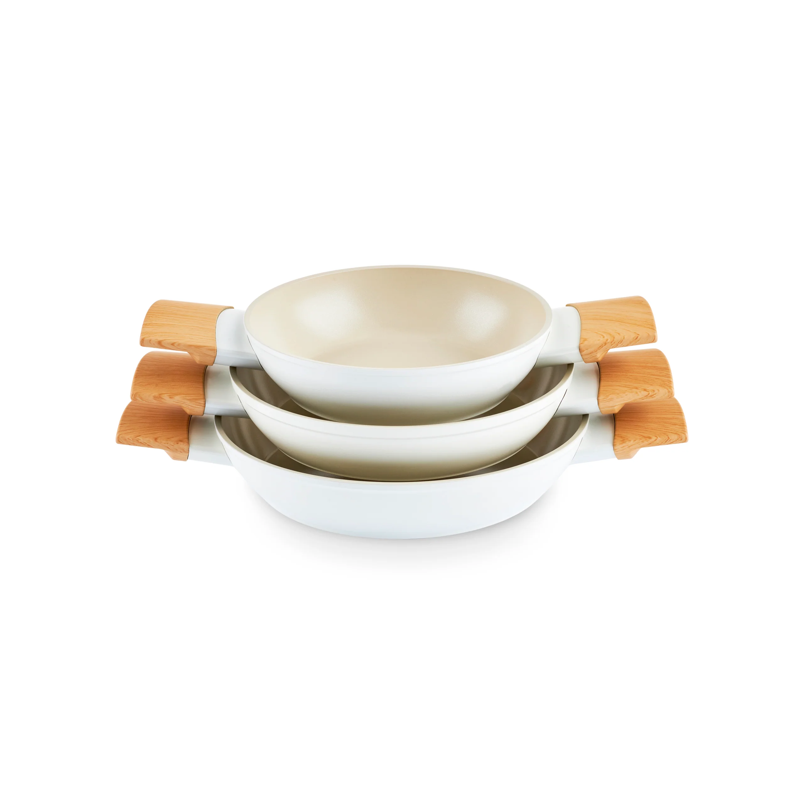 Karaca Swiss Crystal Almond Cream, 6-delige Ondiepe Braadpan Set, Inductie - Image 8