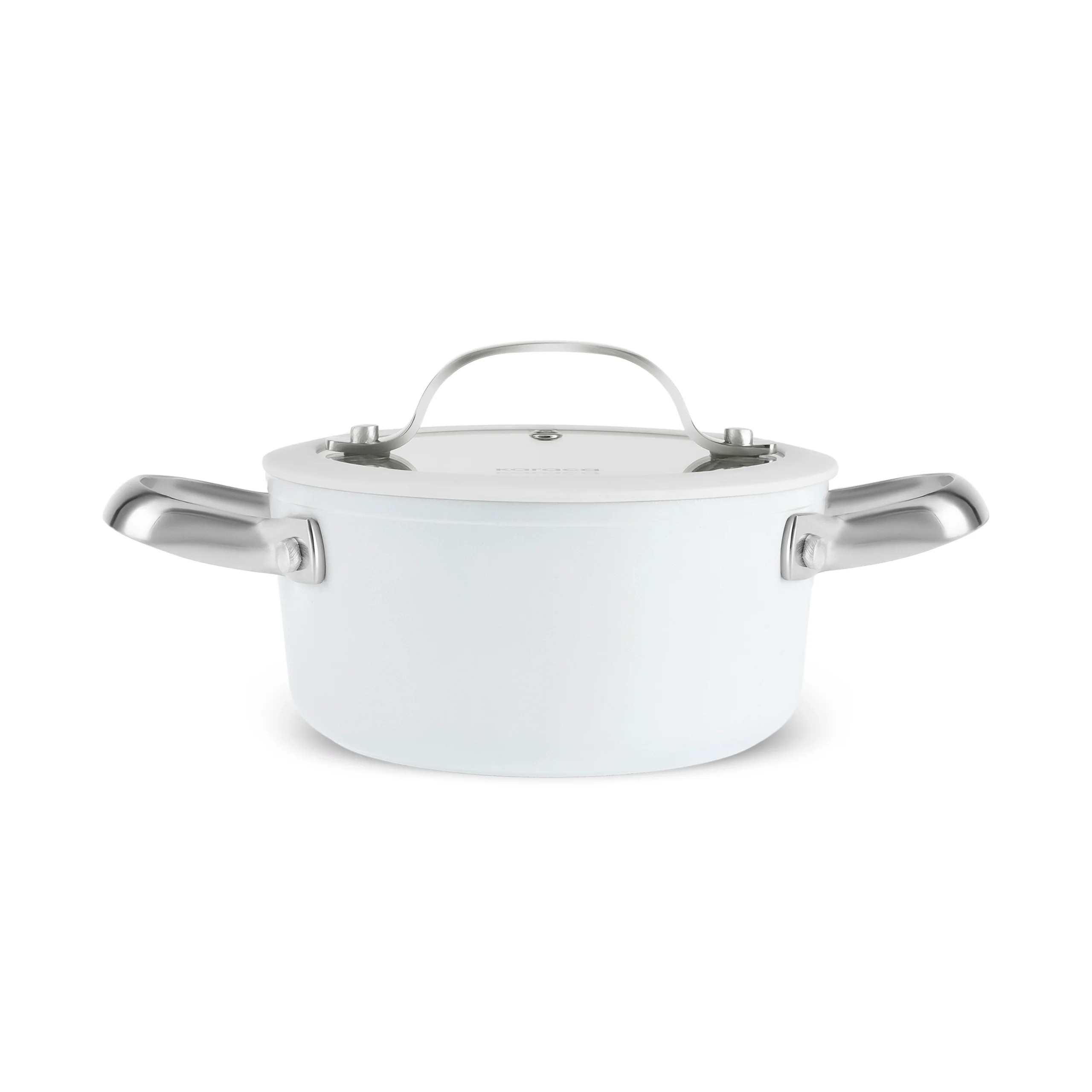 Karaca Swiss Crystal Almond Cream, Keramische Potten, 14cm - Image 5