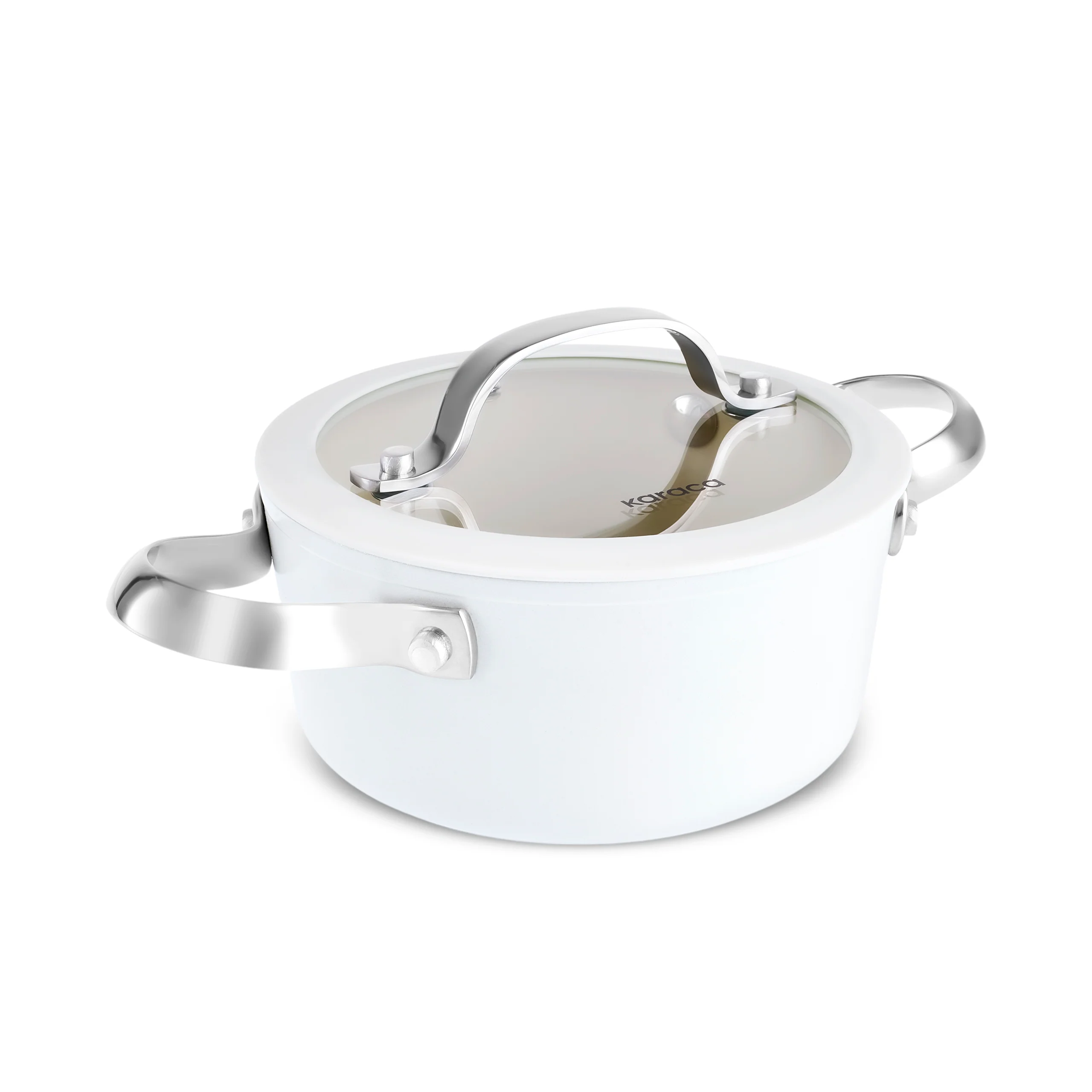 Karaca Swiss Crystal Almond Cream, Keramische Potten, 14cm - Image 6