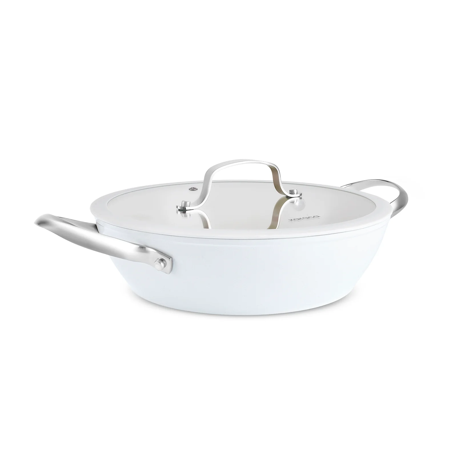 Karaca Swiss Crystal Almond Cream, Keramische Potten, 26cm - Image 7