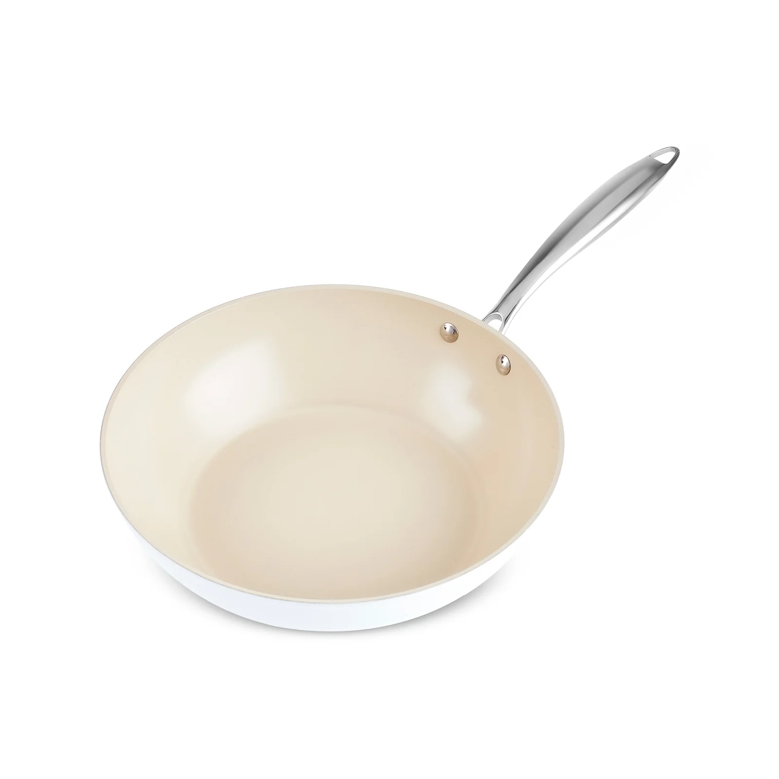 Karaca Swiss Crystal Almond Cream, Wokpan, 28cm - Image 5