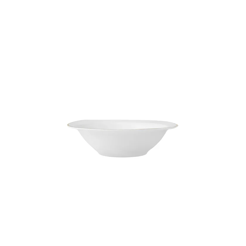 Karaca Timeless 59-delige Porseleinen Halve Vierkante Dinerset voor 12 Personen, Goud - Image 13