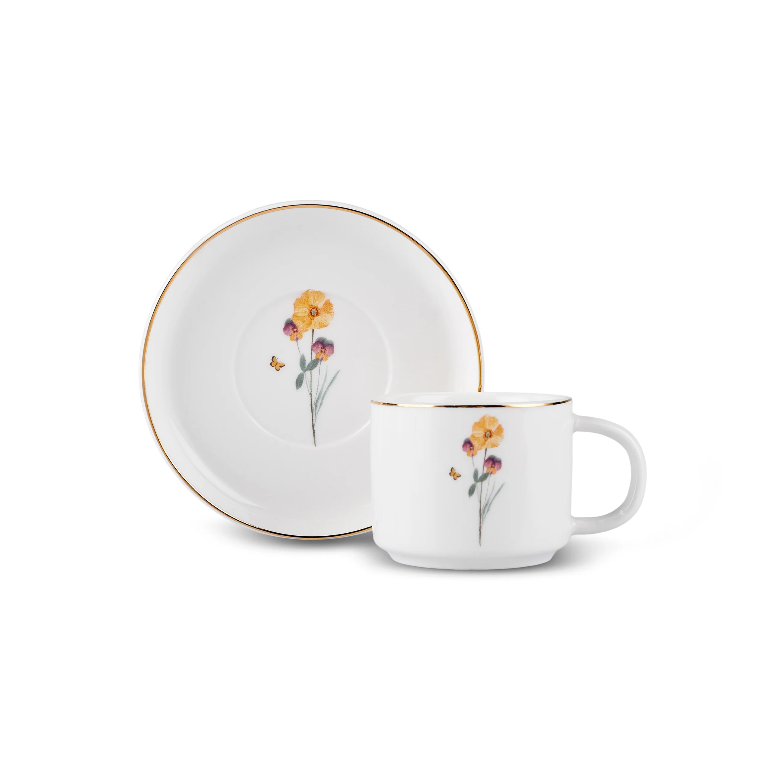 Karaca Valencia 6 Persoons Koffie Kopjes Set 80 Ml - Image 2