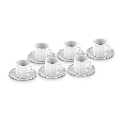 Karaca Vezir 6-Delig Koffiekopjesset Voor 6 Personen 80 Ml - Image 2