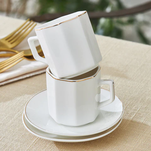 Karaca Vezir 6-Delig Koffiekopjesset Voor 6 Personen 80 Ml - Image 4
