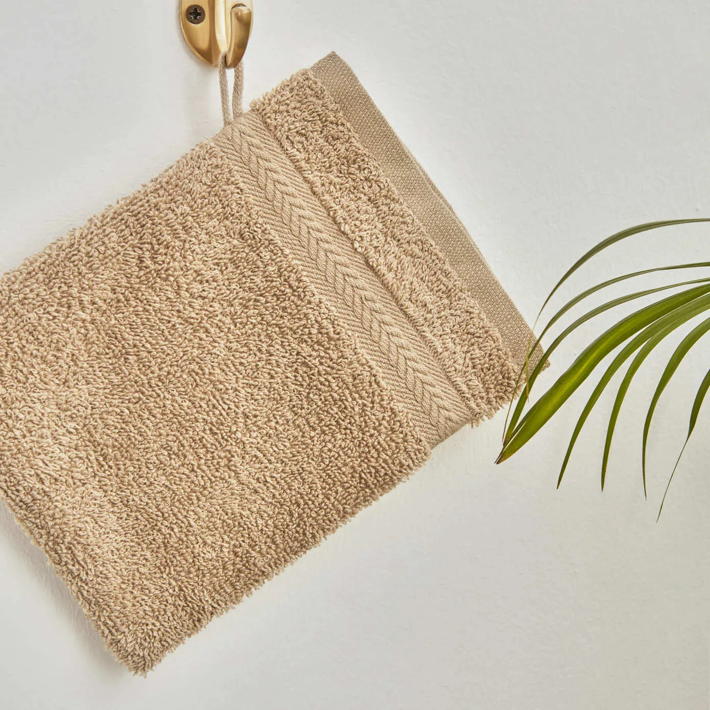 Karaca Wheat Mocha 100% Katoenen Washandje 16X22 cm - Image 2