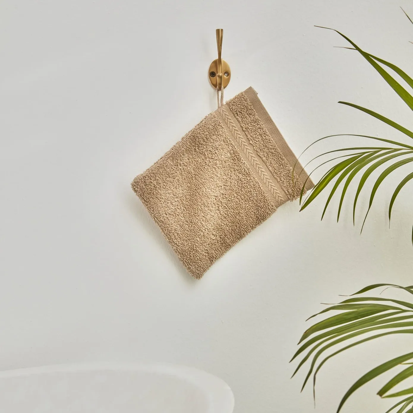 Karaca Wheat Mocha 100% Katoenen Washandje 16X22 cm - Image 3