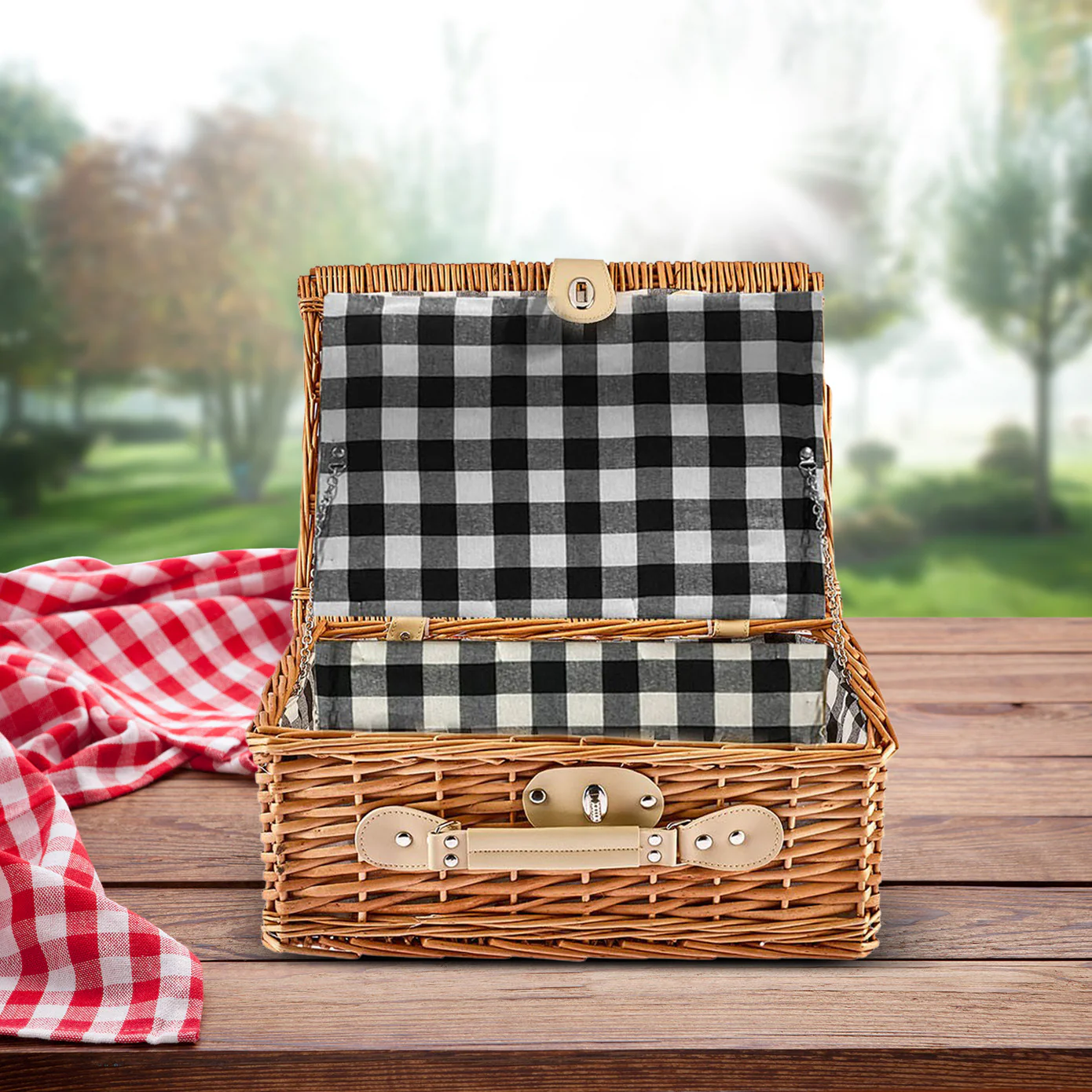 Karaca Wicker Rieten Picknickmand - Image 4