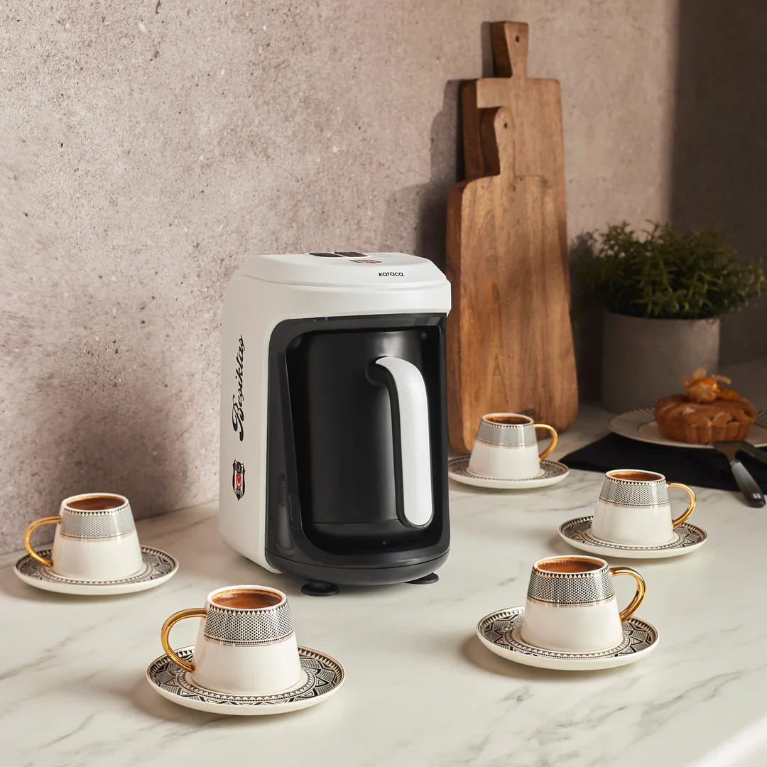 Karaca x Beşiktaş Gelicentieerde Hatır Hüps Turkse Koffiemachine met Melkfunctie en Clublied - Image 3