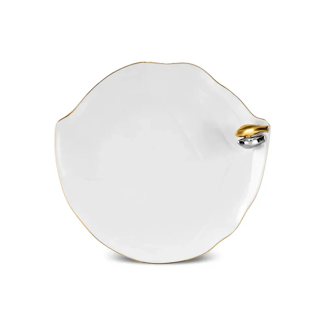 Karaca X Müge Anlı Vogelvormige Gouden Taartbord 21 cm - Image 2