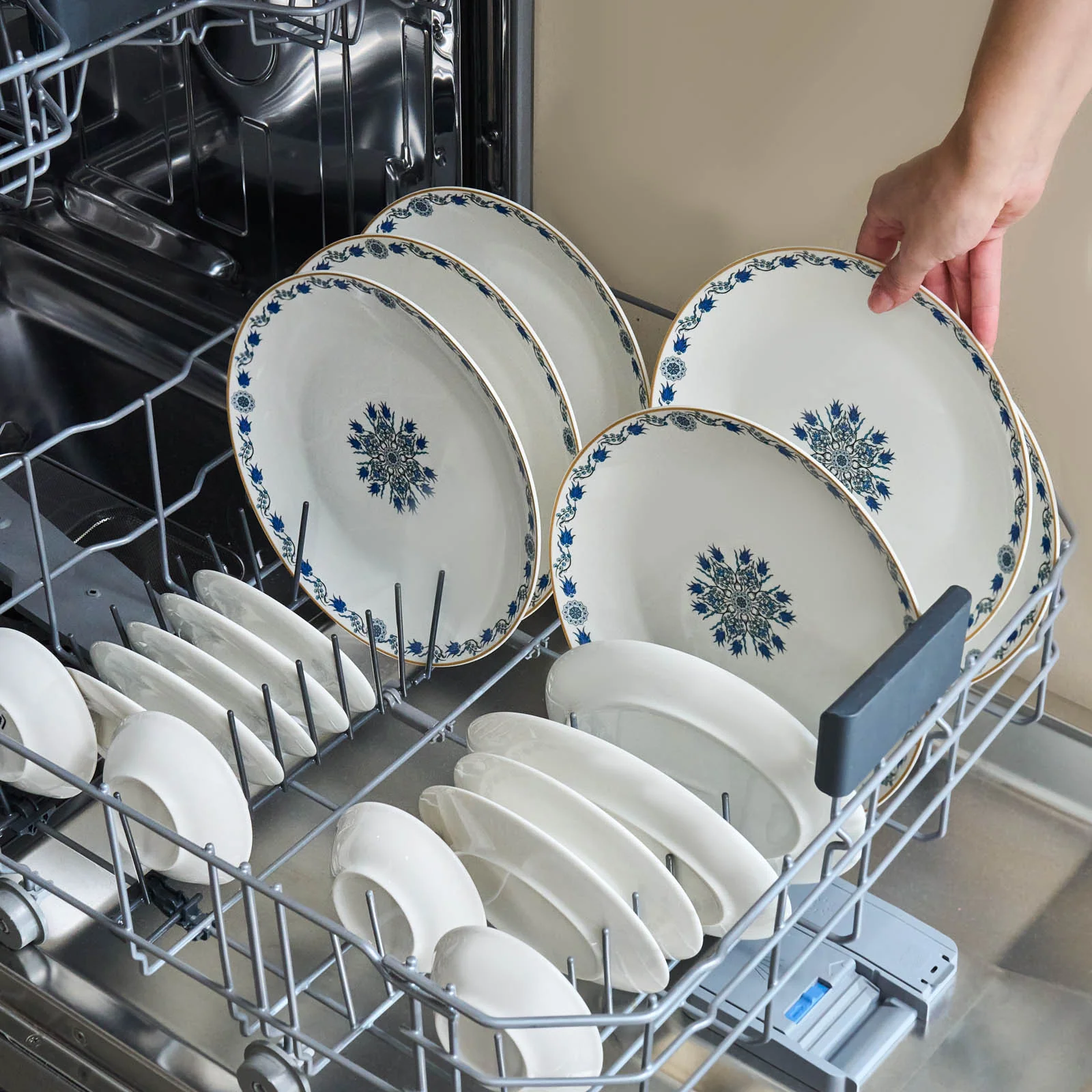 Karaca Bone China İznik 26-delig serveerset voor 6 personen, Multi - Image 7