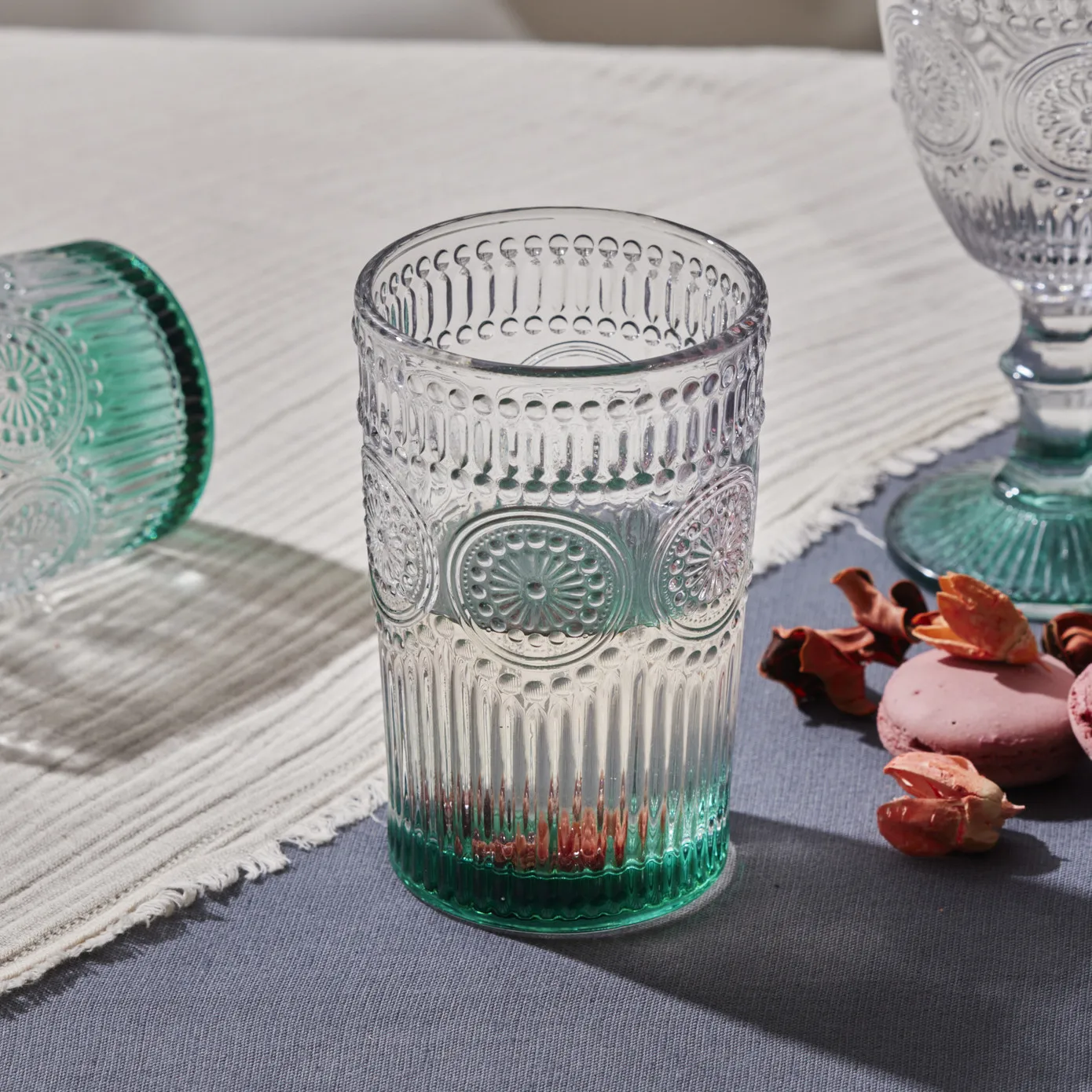 Karaca Zonnebloem-glas, Groen - Image 2