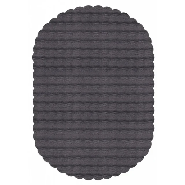 Kaşmir Halı 7/24 Cosy Premium Bubble Anthracite Ovaal 80x150 cm - Image 2