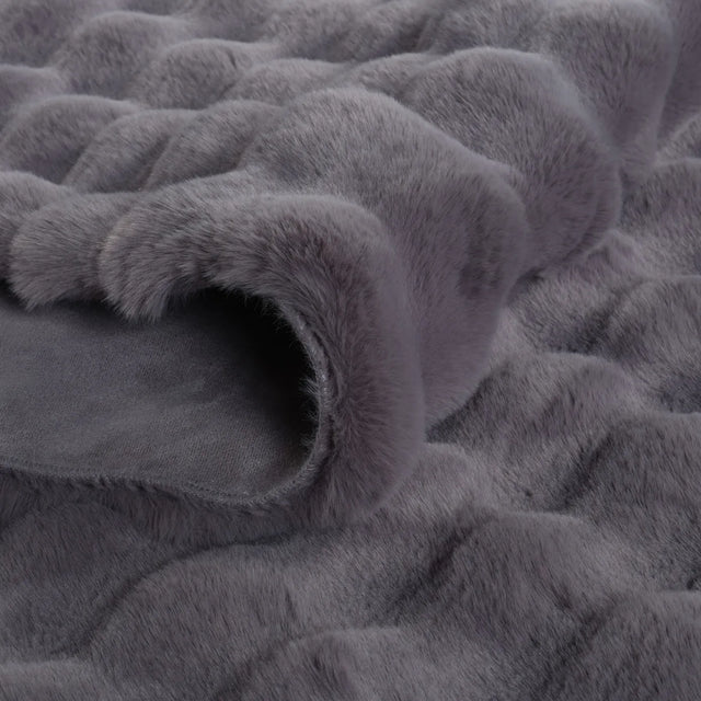 Kaşmir Halı 7/24 Cosy Premium Bubble Anthracite Ovaal 80x150 cm - Image 3