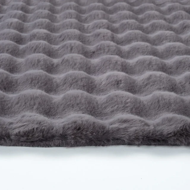 Kaşmir Halı 7/24 Cosy Premium Bubble Anthracite Ovaal 80x150 cm - Image 4
