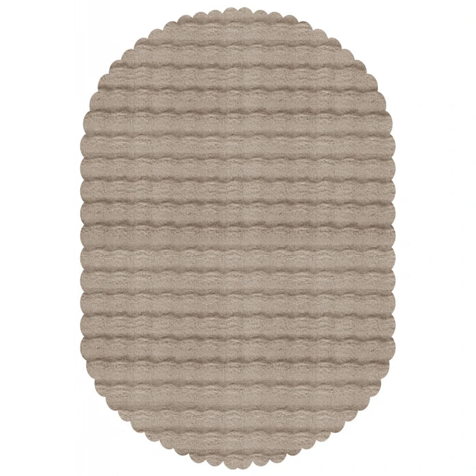 Kaşmir Halı 7/24 Cosy Premium Bubble Beige Ovaal 100x150 cm - Image 2