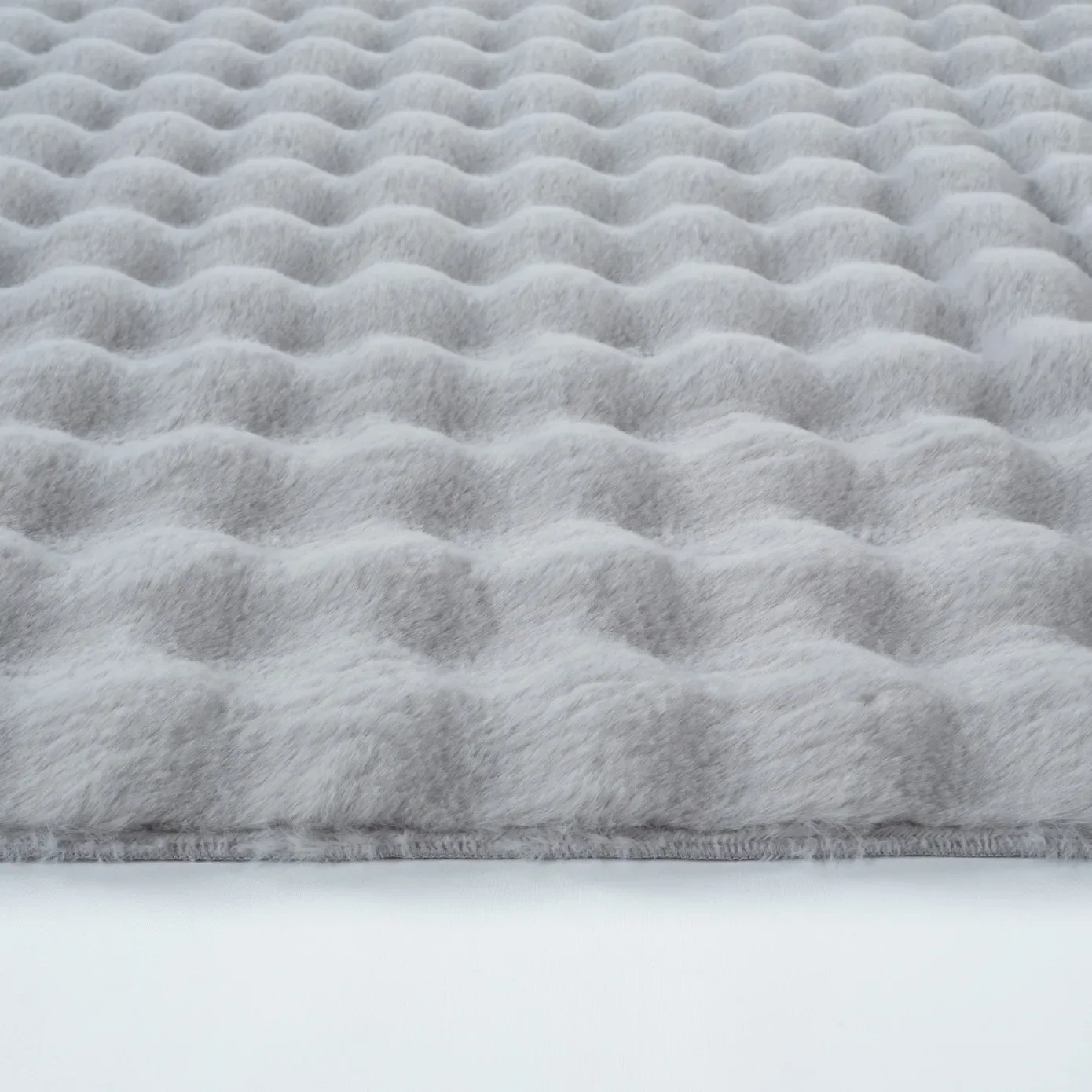 Kaşmir Halı Cosy Premium Bubbel Lichtgrijs Ovaal, 100x150 cm - Image 3