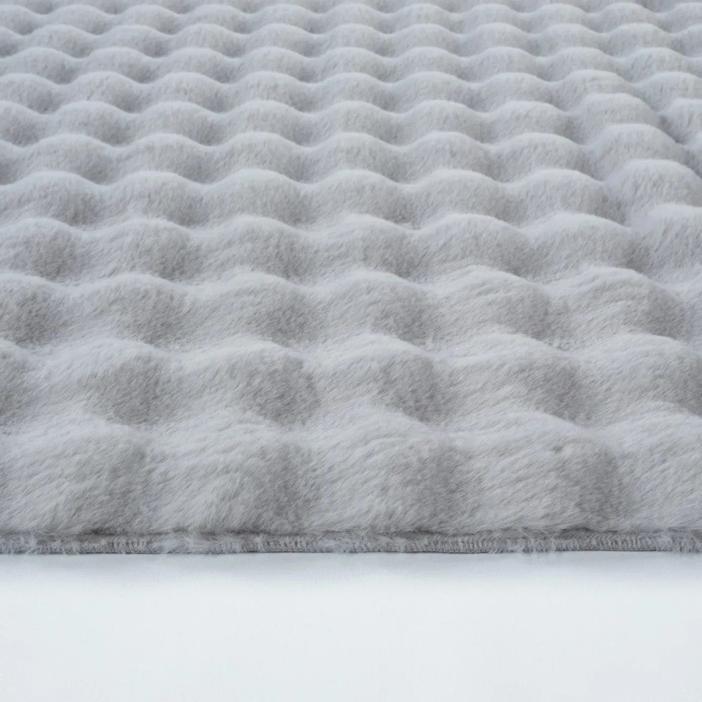 Kaşmir Halı 7/24 Cosy Premium Bubbel Lichtgrijs Ovaal 80x150 cm