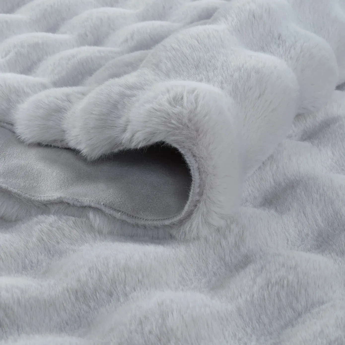 Kaşmir Halı 7/24 Cosy Premium Bubbel Lichtgrijs Ovaal 80x150 cm - Image 2