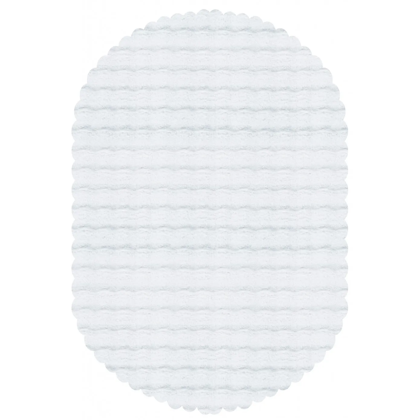 Kaşmir Halı 7/24 Cosy Premium Bubble Wit Ovaal 80x150 cm - Image 2