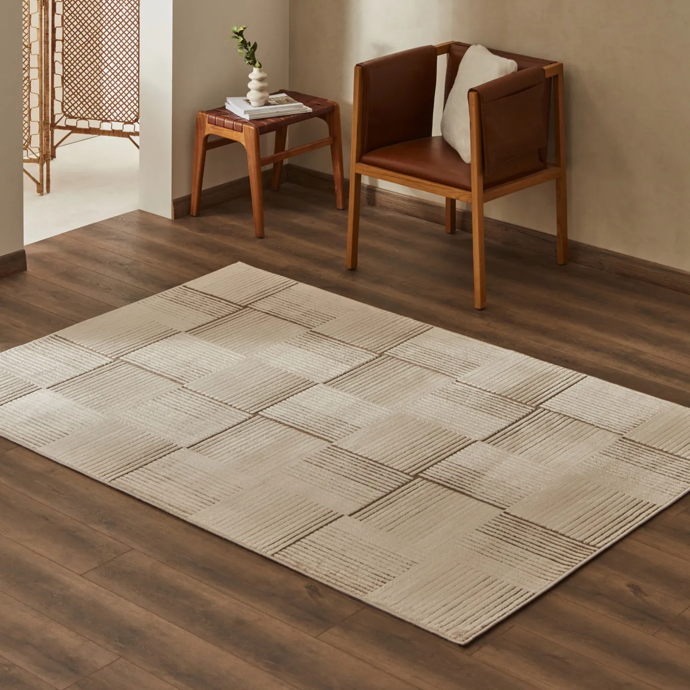 KASMIR HALI 7/24 İSKANDİNAV ELIN BEJ 160X230 - Image 2