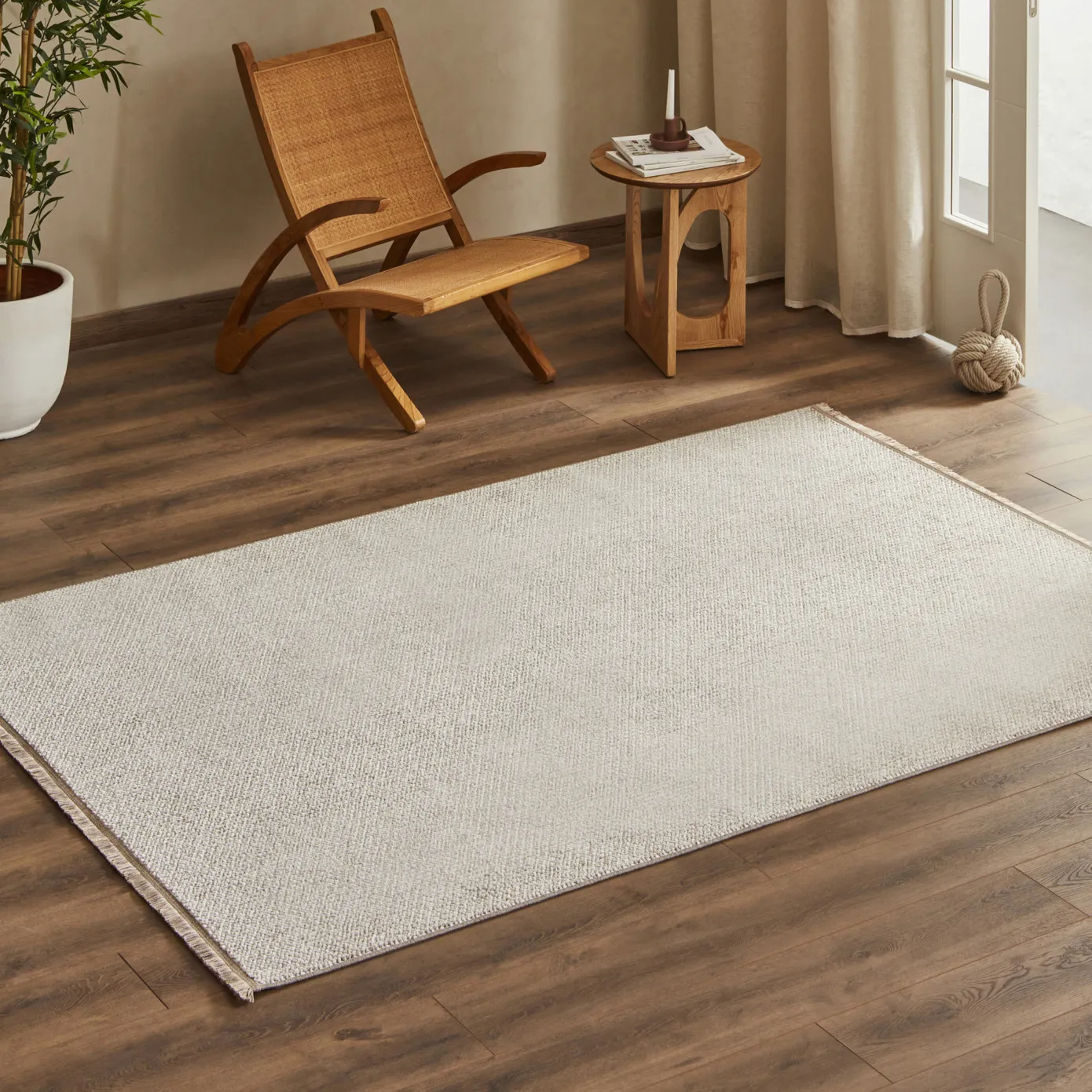 KASMIR HALI 7/24 İSKANDİNAV PREMIUM LINDA BEJ V2 120X180 - Image 2