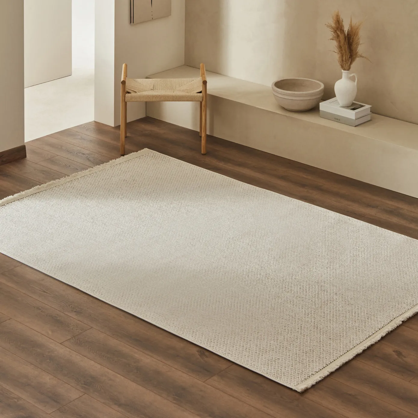 KASMIR HALI 7/24 İSKANDİNAV PREMIUM LINDA BEYAZ V2 120X180 - Image 2